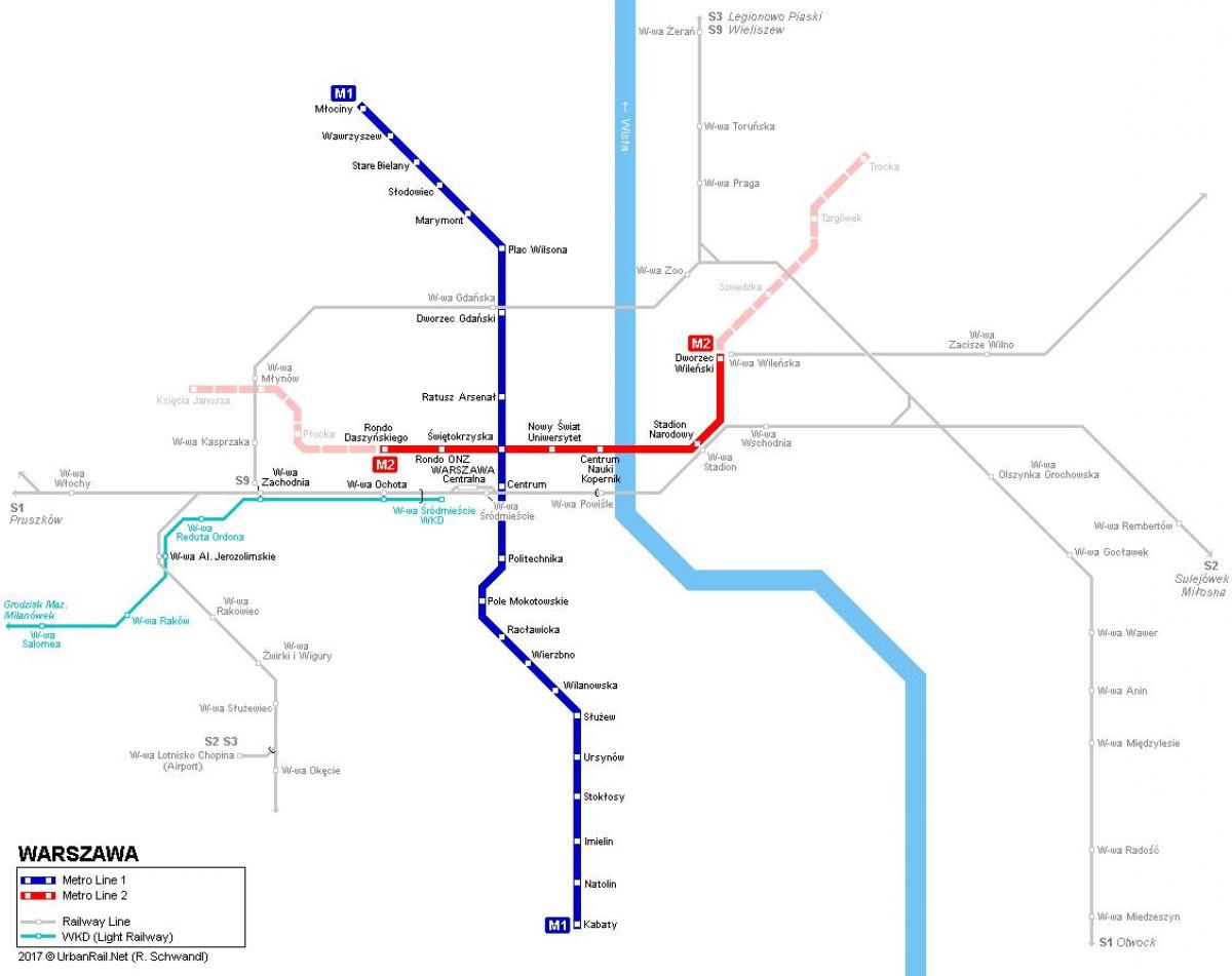 карта метро у Варшави, Пољска