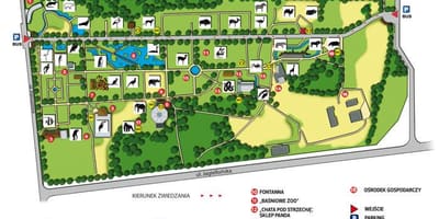 Карта Варшавског зоо 