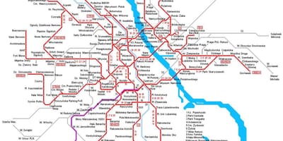 Варшава Раил карте
