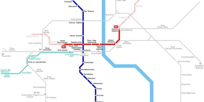Карта метро у Варшави, Пољска