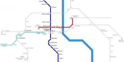 Карта метро Варшаве