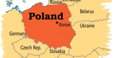 Варшава на мапи